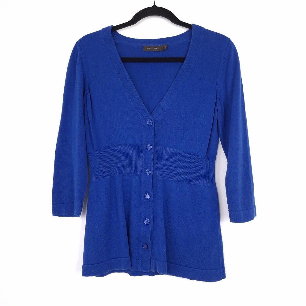 The Limited Y2K babydoll cardigan sweater preppy v-neck layering lightweight